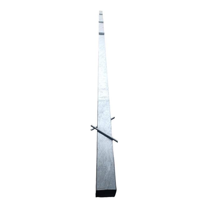 Poste 150x150x7000 en 3mm galvanizado con riel